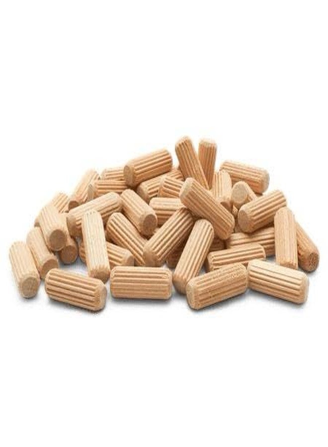 Bloomax Hardwood Dowel Pins with Beveled Ends and Straight Groove for Easy Insertion, 6mm/30mm, 500 Pcs - Image 1